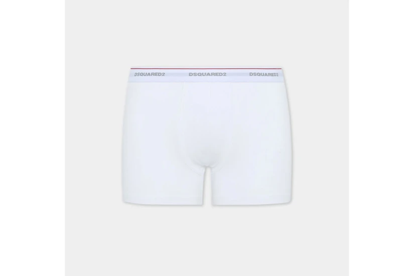 Dsquared2 Basic Ανδρικά Εσώρουχα Boxer Λευκά Large 3 Τεμάχια