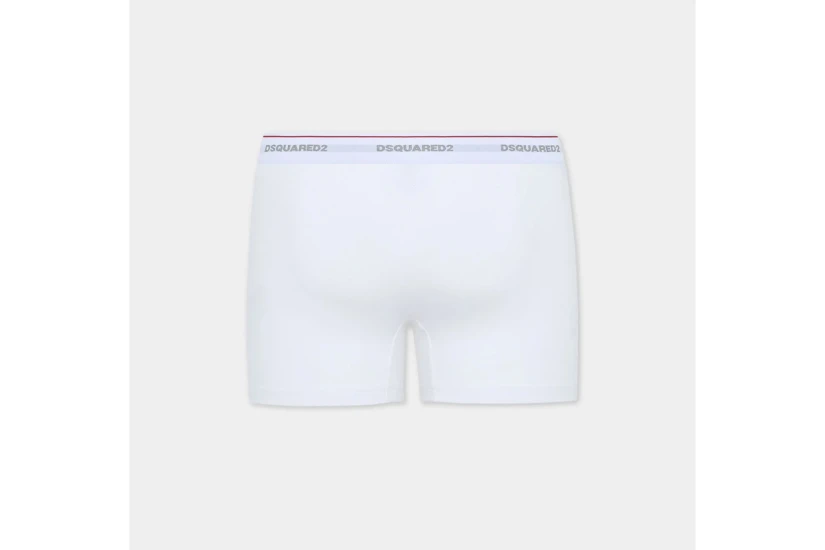 Dsquared2 Basic Ανδρικά Εσώρουχα Boxer Λευκά XL 3 Τεμάχια