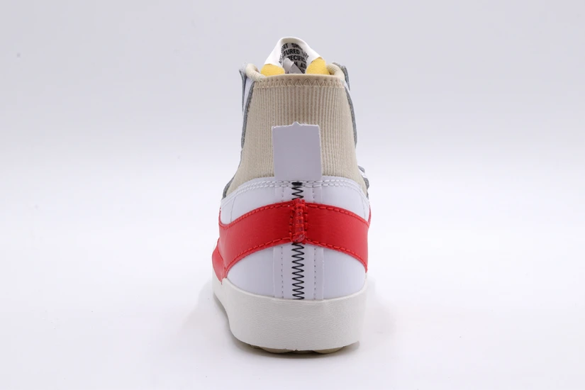 Nike Blazer Mid 77 Jumbo Ανδρικά Sneakers Λευκά, Γκρι, Κόκκινα