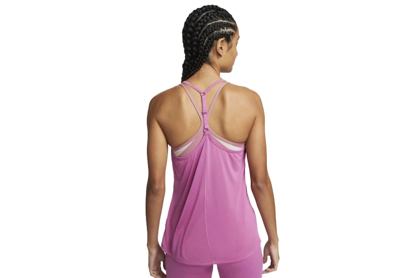 Nike Dri-FIT One Elastika Γυναικεία Αμάνικη Μπλούζα Λιλά