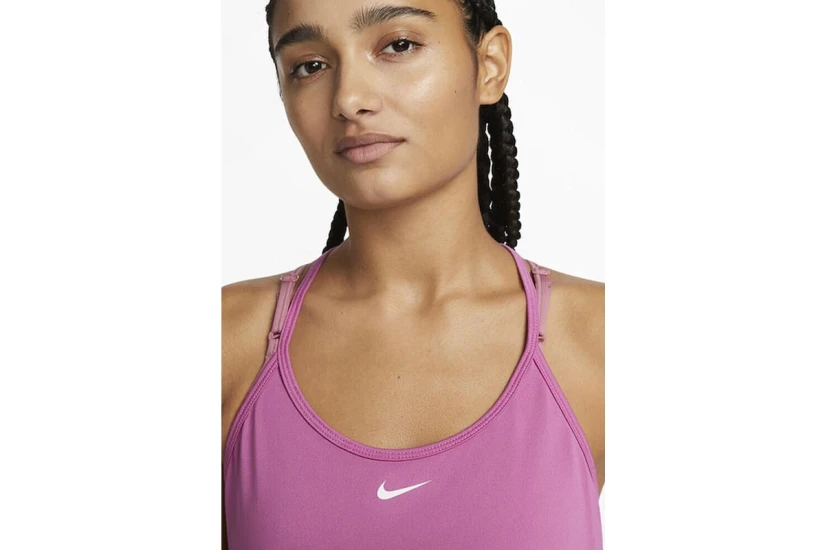 Nike Dri-FIT One Elastika Γυναικεία Αμάνικη Μπλούζα Λιλά