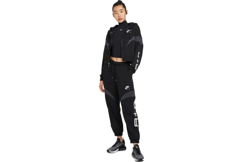 Nike Air Oversized Fleece Ζακέτα Βαμβακερή Γυναικεία (DD5447 010)