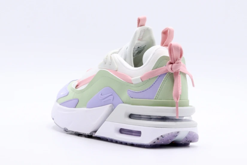 Nike Air Max Furyosa Γυναικεία Sneakers Λευκά, Λαχανί, Μωβ, Ροζ