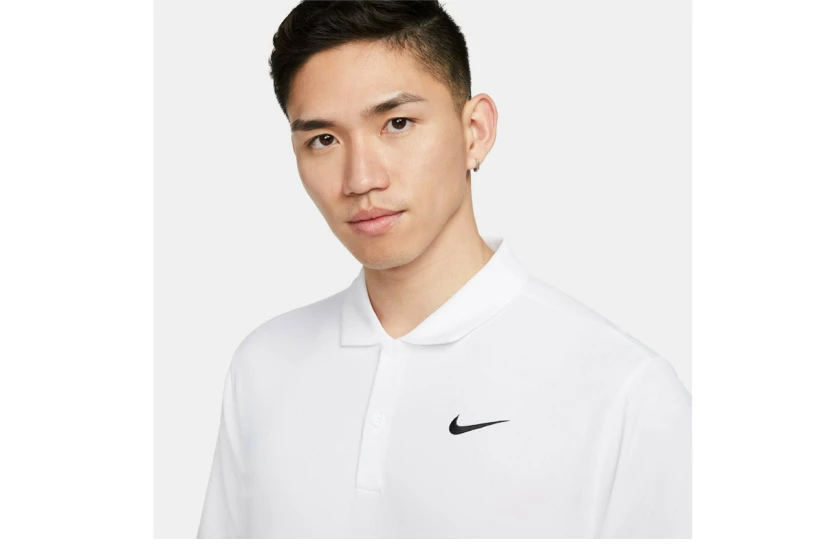 Nike Court Dri-FIT Ανδρικό Κοντομάνικο Polo T-Shirt Λευκό