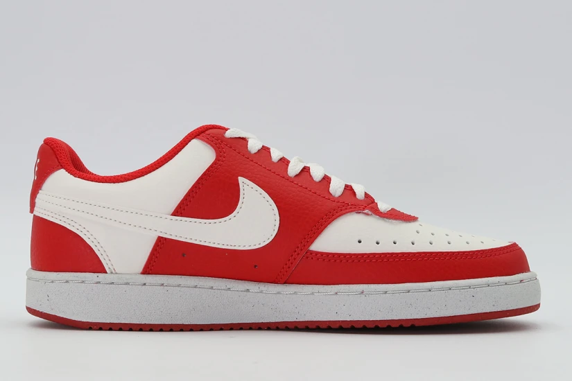 Nike Court Vision Low Next Nature Sneakers Κόκκινα, Εκρού, Λευκά