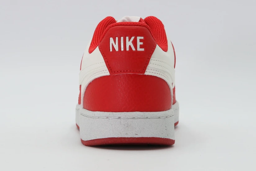 Nike Court Vision Low Next Nature Sneakers Κόκκινα, Εκρού, Λευκά