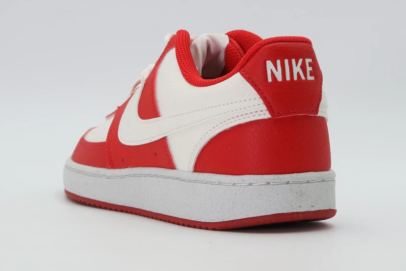Nike Court Vision Low Next Nature Sneakers Κόκκινα, Εκρού, Λευκά