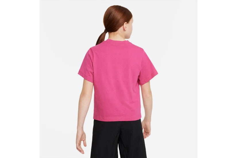 Nike Παιδική Κοντομάνικη Crop Top Μπλούζα Ροζ