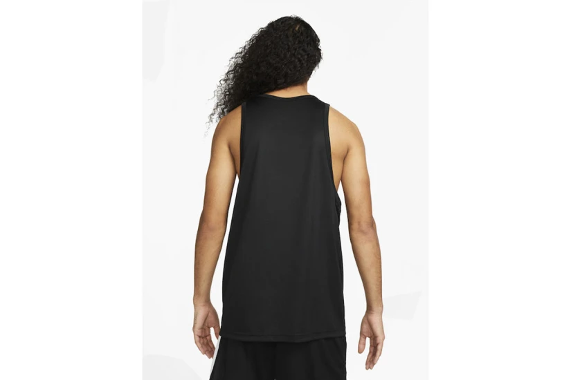 Nike Dri-FIT Basketball Crossover Ανδρική Αμάνικη Μπλούζα Μαύρη, Λευκή