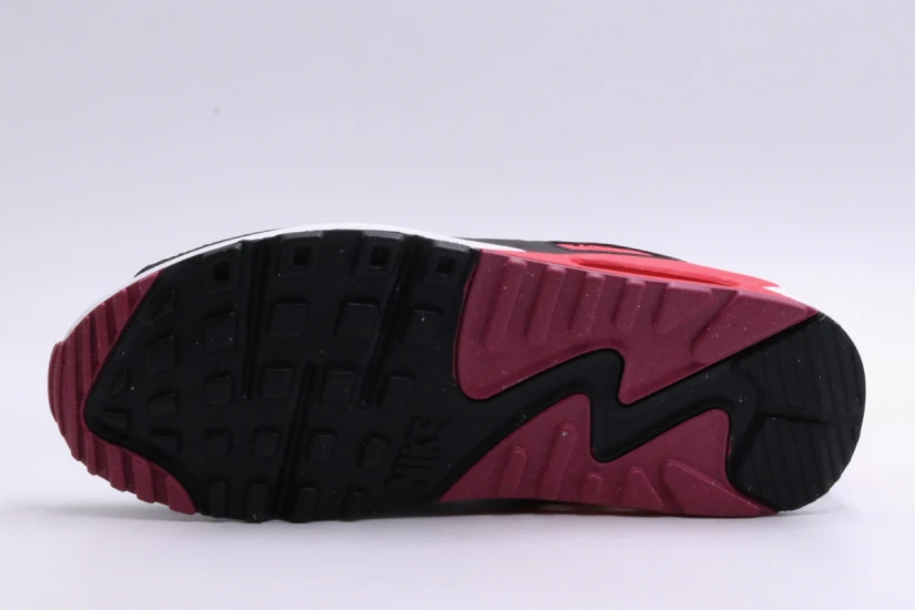 Nike Air Max 90 Γυναικεία Sneakers Λευκά, Μαύρα, Φούξια