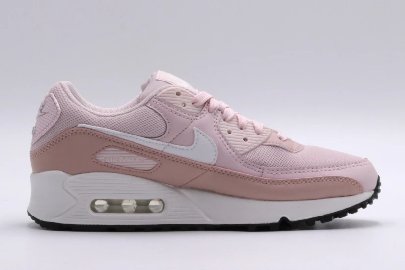 Nike Air Max 90 Γυναικεία Sneakers Ροζ, Λευκά