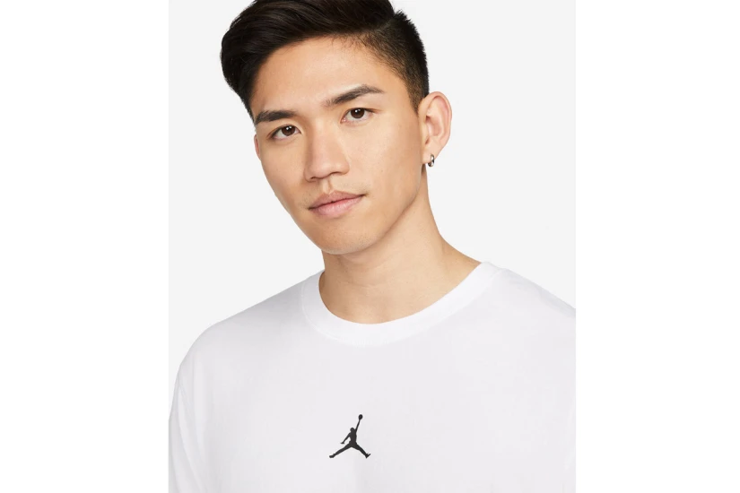 Jordan Dri-FIT Sport Ανδρικό Κοντομάνικο T-Shirt Λευκό