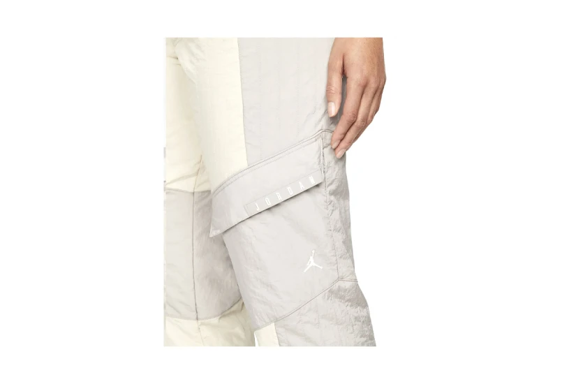 Jordan Cozy Girl Γυναικείο Cargo Παντελόνι Γκρι, Μπεζ