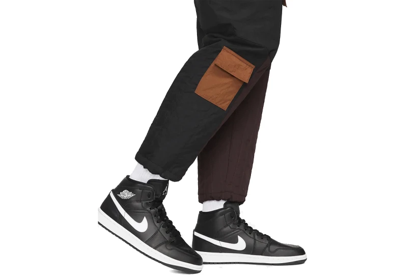Jordan Cozy Girl Γυναικείο Cargo Παντελόνι Μπορντό, Μαύρο