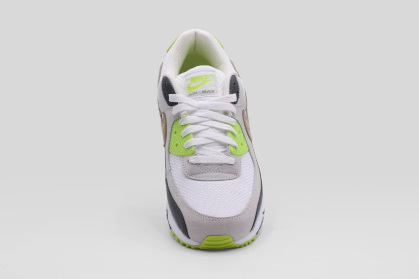 Nike Air Max 90 Ανδρικά Sneakers Λευκά, Λαχανί, Γκρι