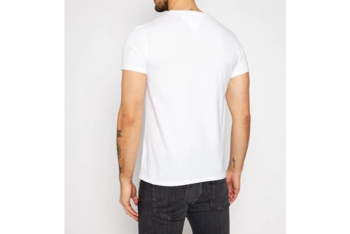 Tommy Jeans Flag Extra Slim Jersey T-Shirt Ανδρικό (DM0DM04411 100)