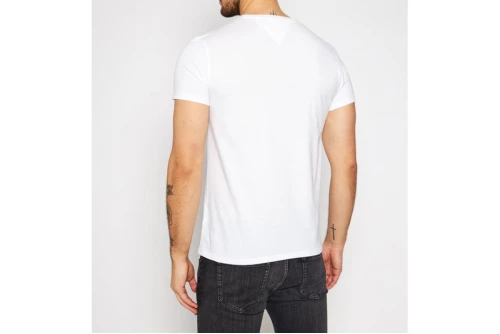 Tommy Jeans Flag Extra Slim Jersey T-Shirt Ανδρικό (DM0DM04411 100)