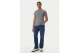 Tommy Jeans Flag Extra Slim Jersey Ανδρικό Κοντομάνικο T-Shirt Γκρι