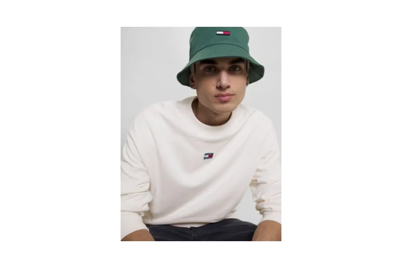 Tommy Jeans Tjm Rlx Xs Badge Crew Μπλούζα Με Λαιμόκοψη Ανδρική (DM0DM16370 YBH)