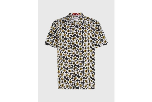 Tommy Jeans Tjm Aop Nyc Grown Daisy Πουκάμισο Κοντομάνικο Ανδρικό (DM0DM16492 BDS)