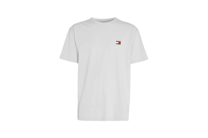 Tommy Jeans Badge Tee Ανδρικό Κοντομάνικο T-Shirt Λευκό