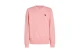 Tommy Jeans Washed Bage Crew Neck Ανδρική Μακρυμάνικη Μπλούζα Ροζ