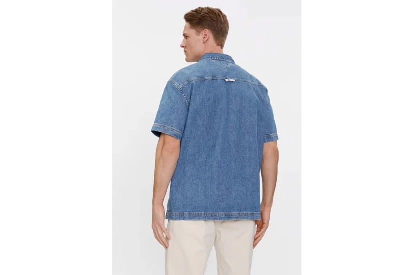 Tommy Jeans Denim Ss Overshirt Πουκάμισο Κοντομάνικο Ανδρικό (DM0DM18957 1A4)