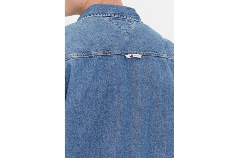 Tommy Jeans Denim Ss Overshirt Πουκάμισο Κοντομάνικο Ανδρικό (DM0DM18957 1A4)