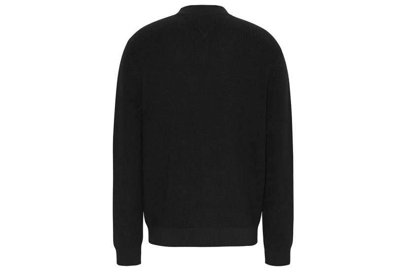 Tommy Jeans DNA Flag Ανδρική Μακρυμάνικη Μπλούζα Μαύρη