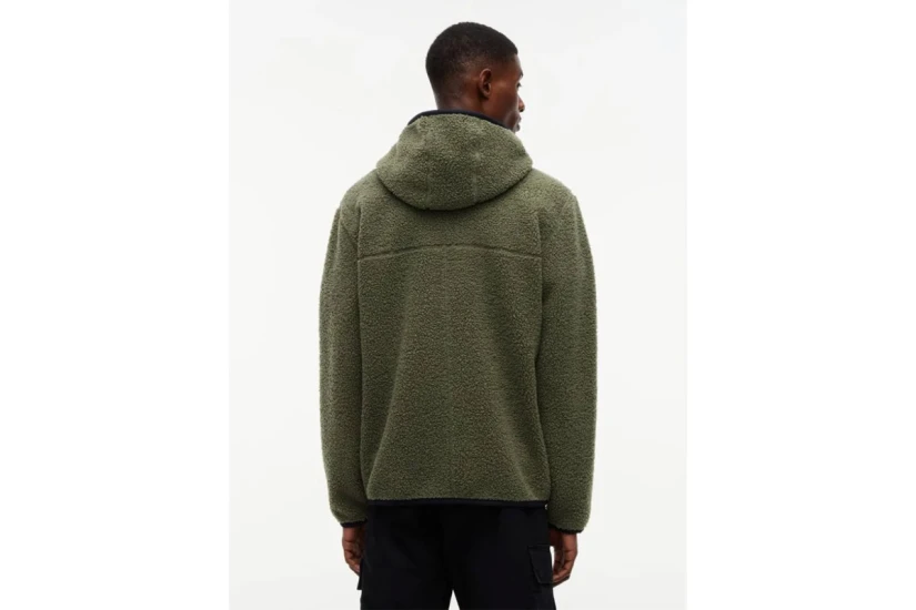 Tommy Jeans Badge Teddy Ζακέτα Sherpa Ανδρική (DM0DM19224 M04)