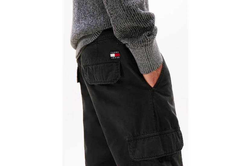 Tommy Jeans Ryan Ανδρικό Cargo Παντελόνι Μαύρο