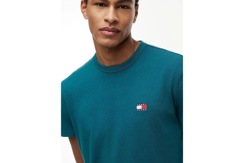 Tommy Jeans Ανδρικό Κοντομάνικο T-Shirt Πετρόλ
