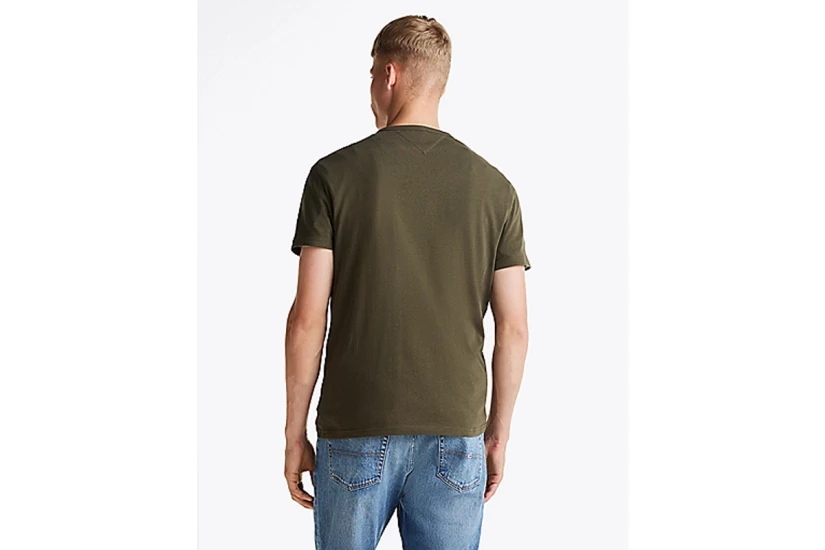Tommy Jeans Ανδρικό Κοντομάνικο T-Shirt Χακί