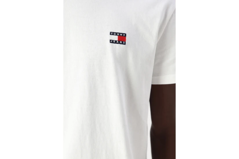 Tommy Jeans Ανδρικό Κοντομάνικο T-Shirt Λευκό