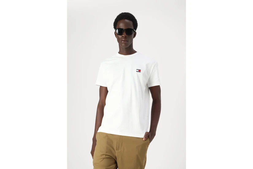 Tommy Jeans Ανδρικό Κοντομάνικο T-Shirt Λευκό