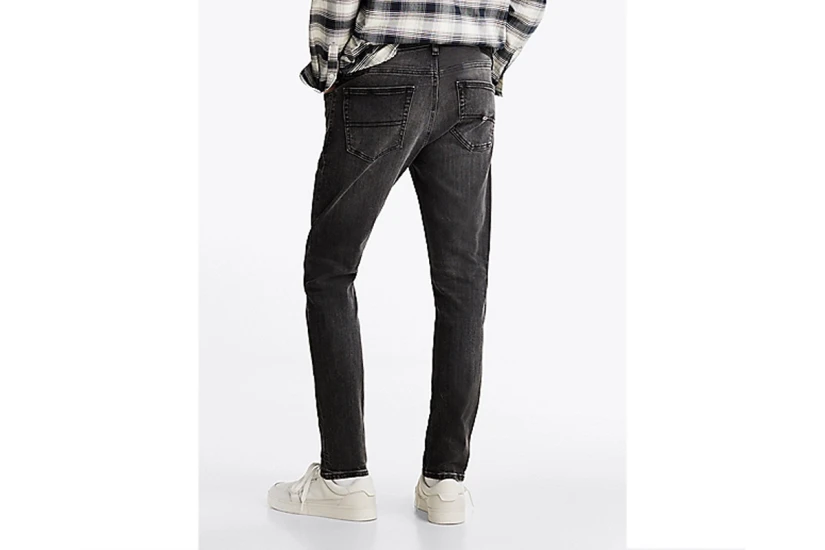 Tommy Jeans Austin Ανδρικό Slim Tapered Τζιν Παντελόνι Μαύρο