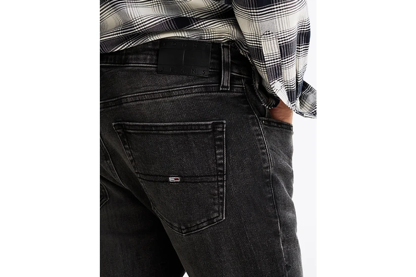 Tommy Jeans Austin Ανδρικό Slim Tapered Τζιν Παντελόνι Μαύρο