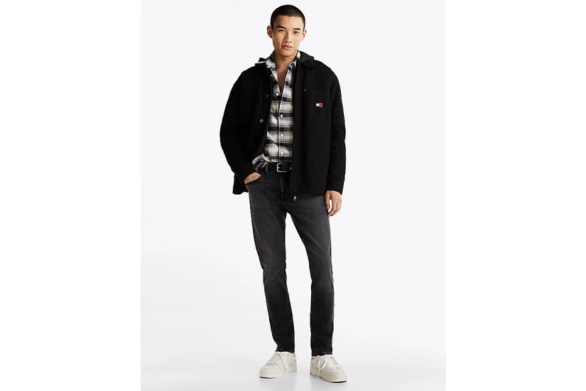 Tommy Jeans Austin Ανδρικό Slim Tapered Τζιν Παντελόνι Μαύρο