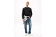 Tommy Jeans Tonal Badge Ανδρική Μακρυμάνικη Μπλούζα Μαύρη