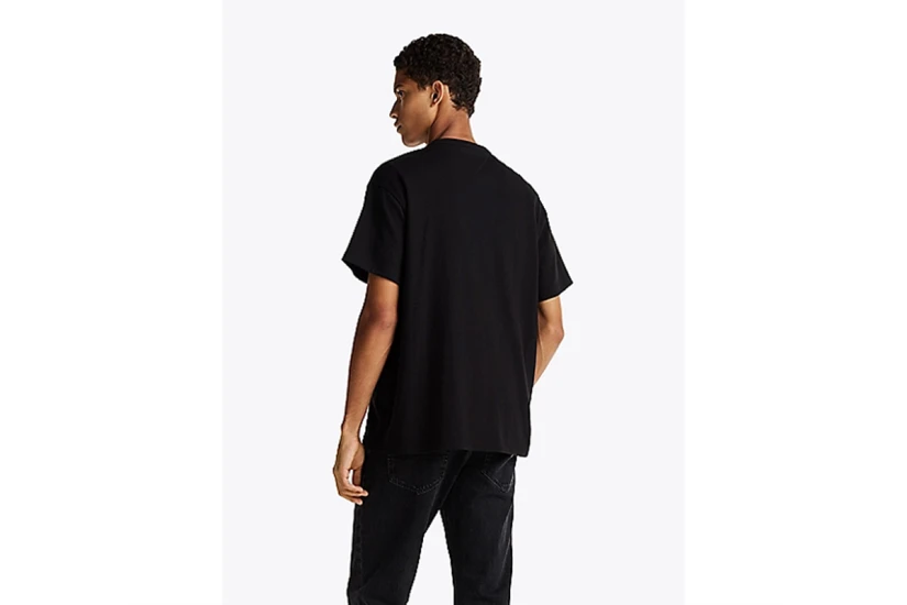 Tommy Jeans Ανδρικό Κοντομάνικο T-Shirt Μαύρο