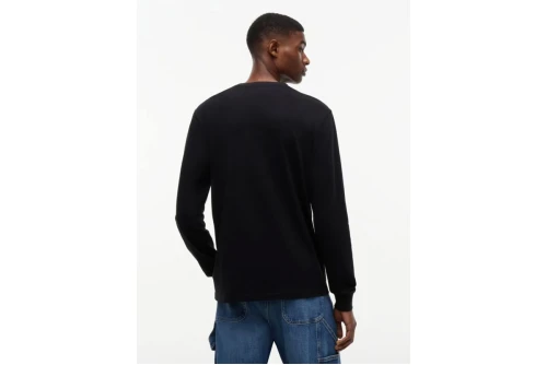 Tommy Jeans Linear Logo Slim Μπλούζα Με Λαιμόκοψη Ανδρική (DM0DM21594 BDS)