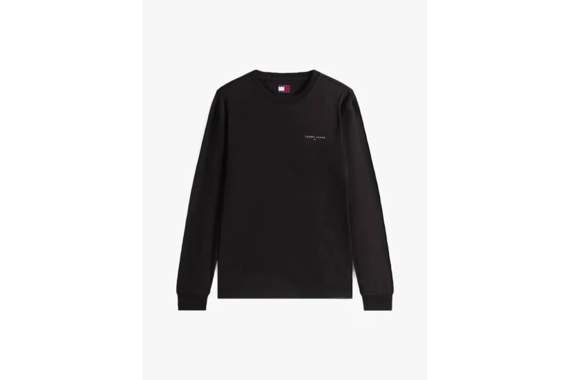 Tommy Jeans Linear Logo Slim Μπλούζα Με Λαιμόκοψη Ανδρική (DM0DM21594 BDS)