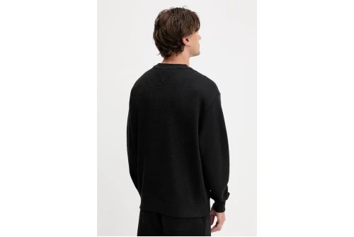 Tommy Jeans Waffle Script Relaxed Fit Μπλούζα Με Λαιμόκοψη Ανδρική (DM0DM21622 BDS)