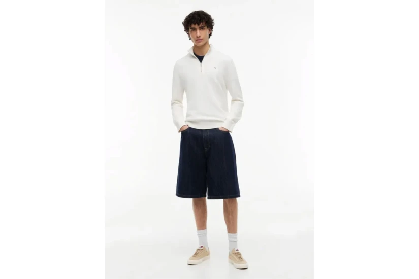 Tommy Jeans Flag Lightweight Slim Πουλόβερ Με Φερμουάρ Ανδρικό (DM0DM21654 YBH)