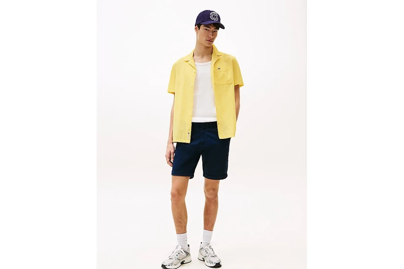 Tommy Jeans Scanton Ανδρική Βερμούδα Chino Μπλε Σκούρο