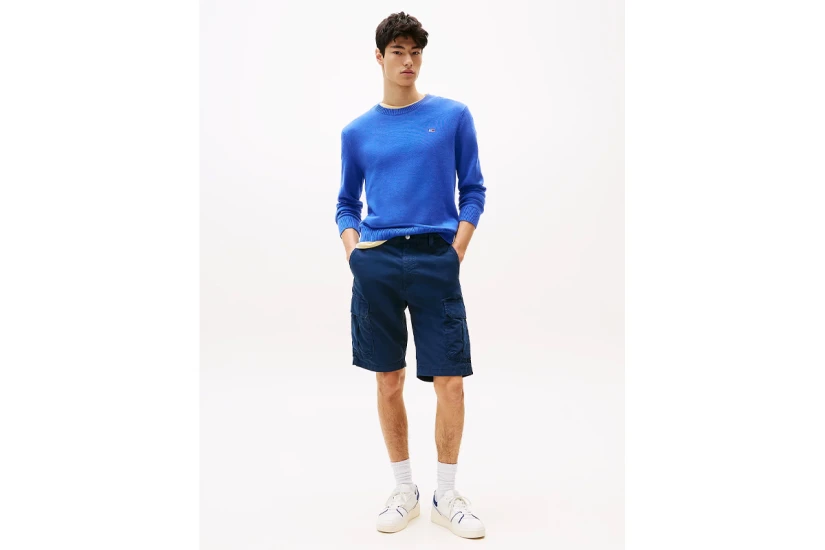Tommy Jeans Otis Twill Ανδρική Βερμούδα Cargo Μπλε Σκούρο