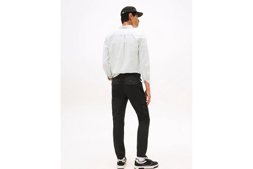 Tommy Jeans Scanton Ripstop Slim Ανδρικό Παντελόνι Cargo Μαύρο