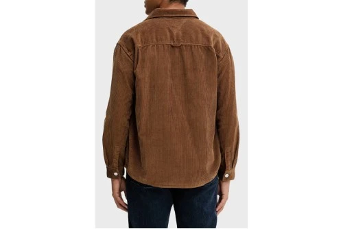 Tommy Jeans Logo Relaxed Corduroy Πουκάμισο Μακρυμάνικο Ανδρικό (DM0DM22016 GVP)
