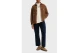 Tommy Jeans Logo Relaxed Corduroy Ανδρικό Μακρυμάνικο Πουκάμισο Καφέ