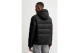 Tommy Jeans Tonal Logo Ανδρικό Puffer Μπουφάν με Κουκούλα Μαύρο